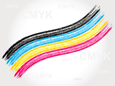 cmyk linesのイラスト素材
