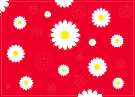 Seamless pattern with chamomile herbsのイラスト素材