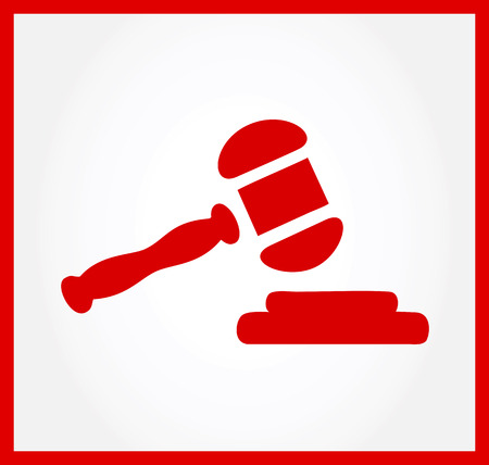 gavel symbol  illustration のイラスト素材