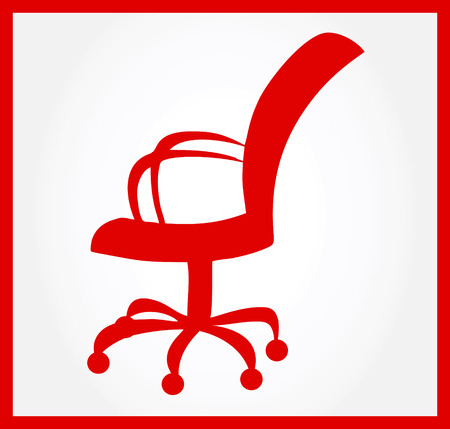 Office chair symbol vector illustrationのイラスト素材