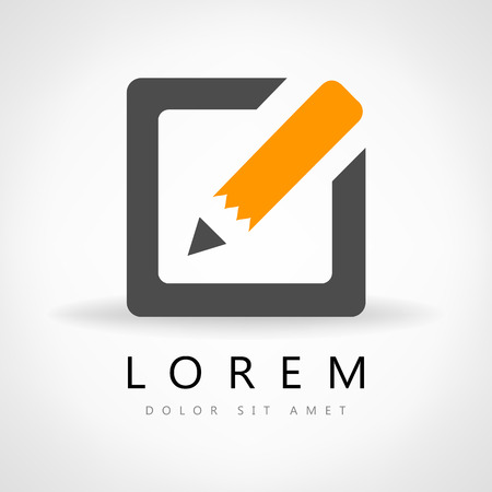 notebook and pencilのイラスト素材