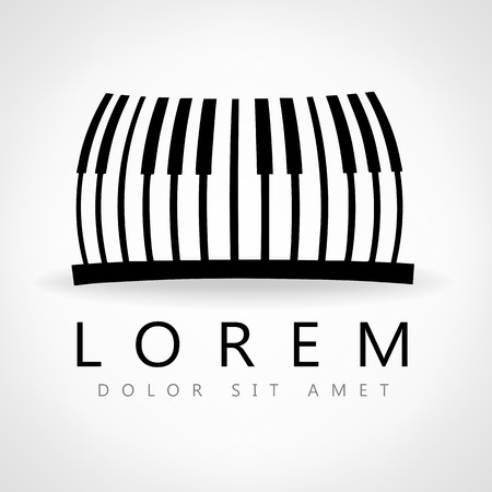 piano keyのイラスト素材