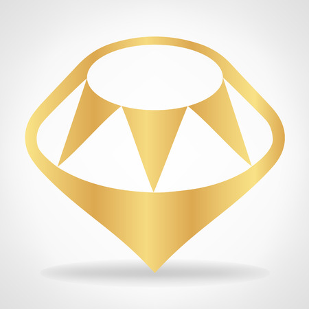 Diamond silhouetteのイラスト素材