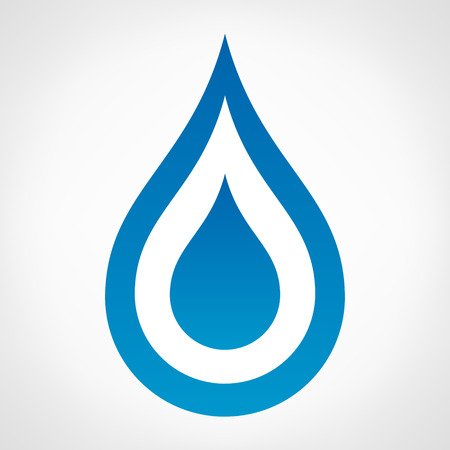 water drop vector logoのイラスト素材