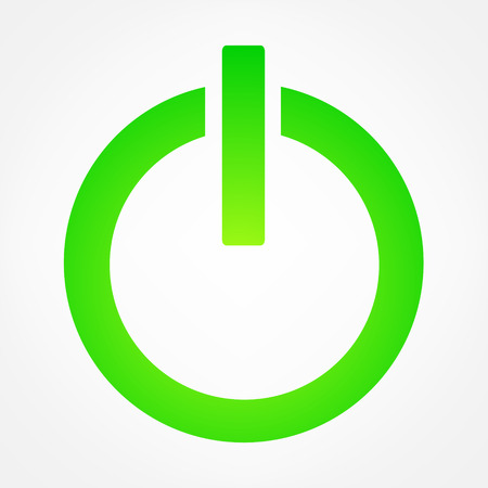 icon turn on symbol vector illustration
