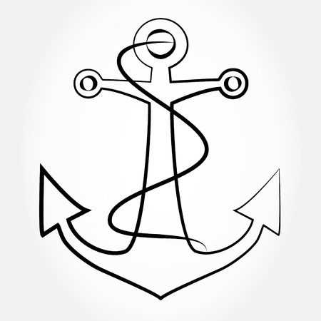 anchor vector logoのイラスト素材