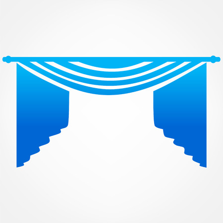 Curtains symbol. Vector illustration.のイラスト素材
