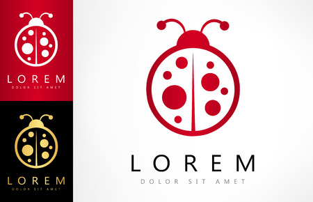 ladybug logoのイラスト素材