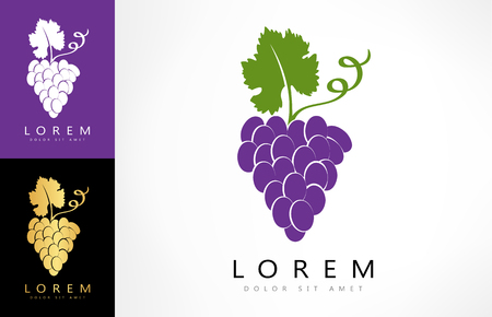 grapes logoのイラスト素材