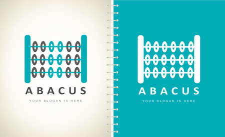 Abacus logo vector. Design illustration.のイラスト素材
