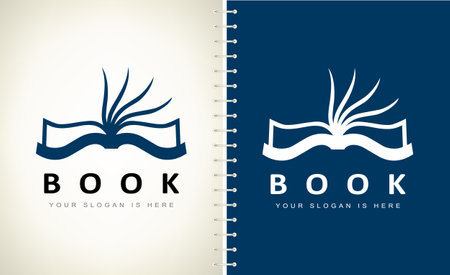 Book logo vector. Education design.のイラスト素材