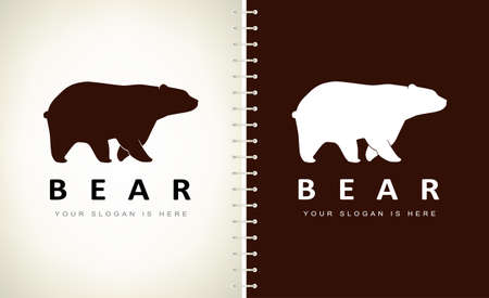 Bear logo vector. Animal design.のイラスト素材