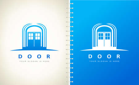 Door logo vector. Exterior design.のイラスト素材