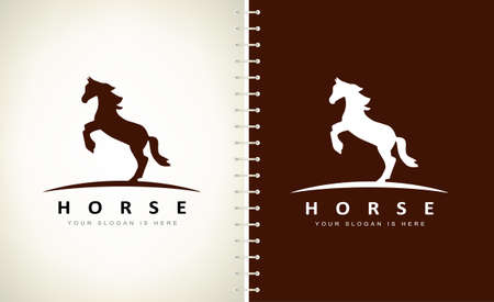Horse logo vector. Animal vector design.のイラスト素材
