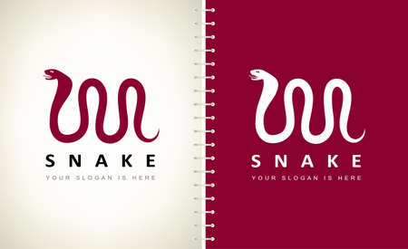 snake logo vector. Design vector illustration.のイラスト素材