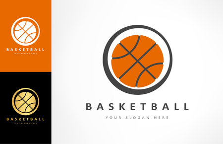 Basketball logo vector. sport design.のイラスト素材