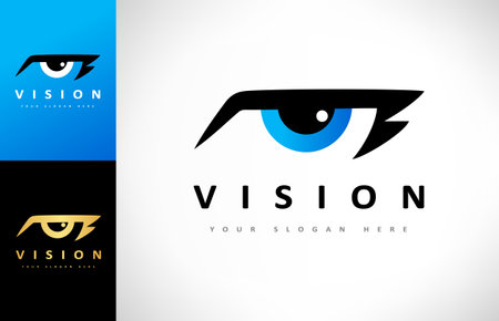 Eye logo vector. Ophthalmic clinic design.のイラスト素材