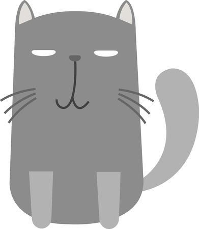 cute cat Vector illustrationのイラスト素材