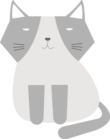 cute cat Vector illustrationのイラスト素材