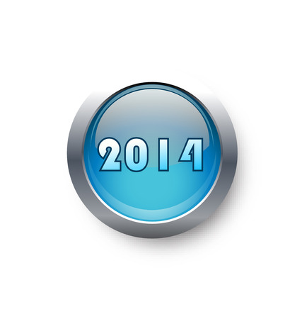 2014 buttonのイラスト素材