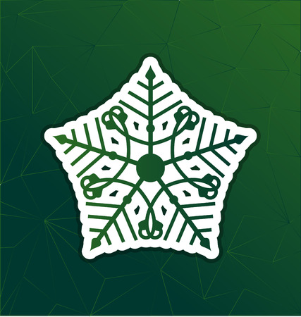 snowflakeのイラスト素材