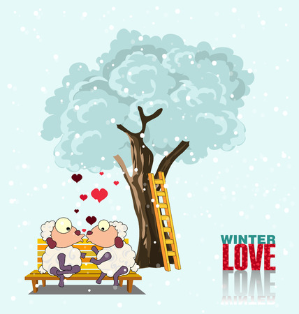 winter loveのイラスト素材