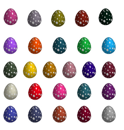 Happy Easter eggsのイラスト素材