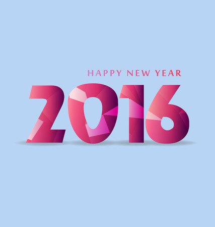 Happy new year 2016のイラスト素材