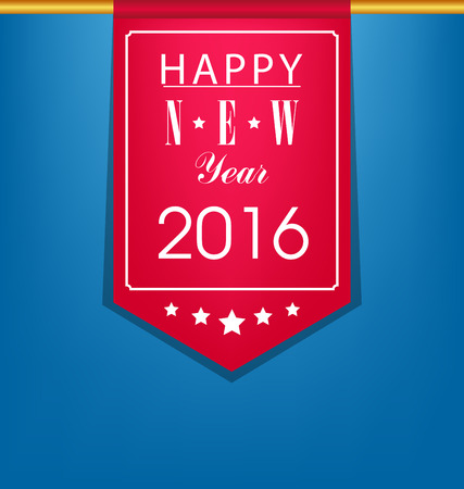 Happy New Year 2016のイラスト素材