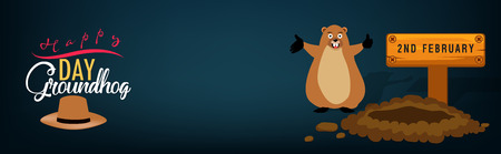 groundhog dayのイラスト素材