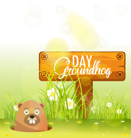 groundhog dayのイラスト素材