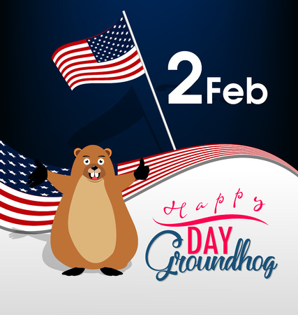 groundhog dayのイラスト素材