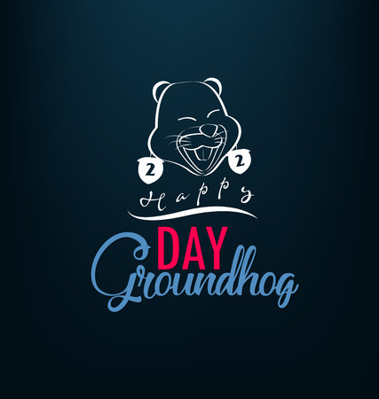 Happy Groundhog Dayのイラスト素材