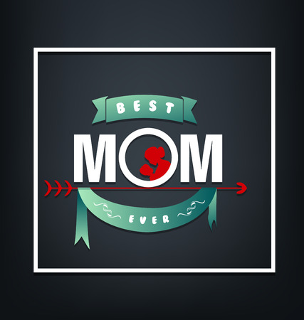 happy mother's dayのイラスト素材