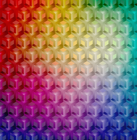 Abstract light, colors, hexagon backgroundのイラスト素材