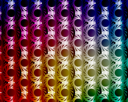 Abstract light, colors, hexagon backgroundのイラスト素材