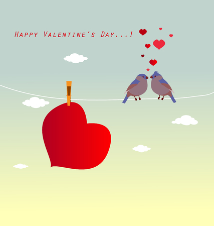 Hand sketched Happy Valentine's Day text as Valentine's Day logotype badge/icon. Valentine's Day poster/card/invitation/banner.のイラスト素材