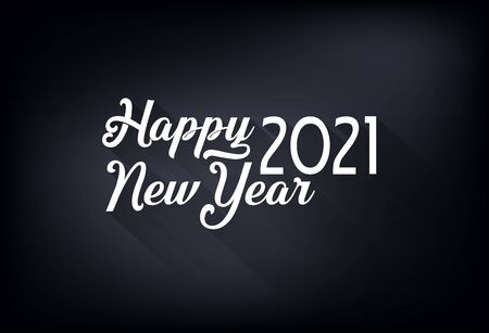 Happy new year 2021のイラスト素材