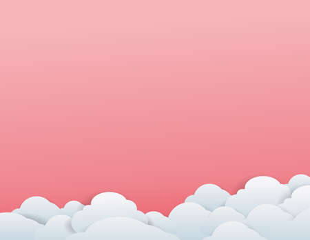 White clouds seamless pattern light blue sky and holiday background.のイラスト素材