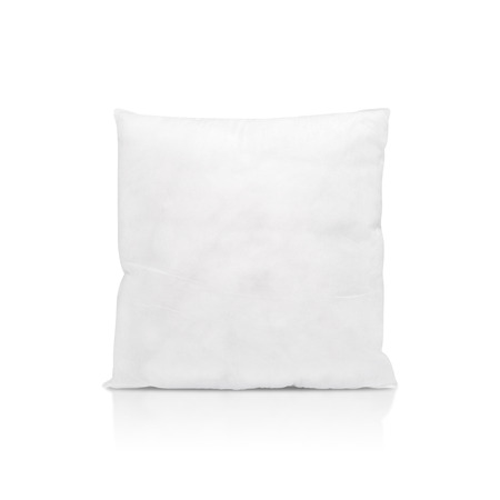 Blank pillow isolated on  background. Empty cushion for your design.  paths object.の写真素材