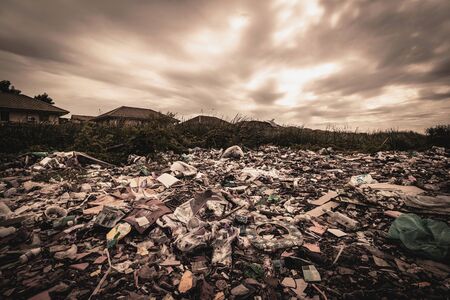A huge amount of waste from the houses and industrial factories that were left without...