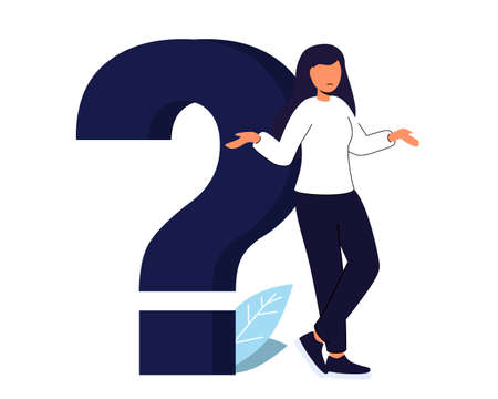 Q and A or FAQ concept Searching solutions Useful information Customer support Solving problem...