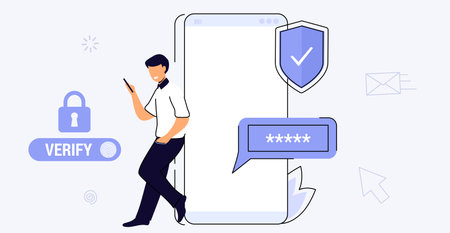 OTP authentication Secure Verification One-time password for secure transactionのイラスト素材