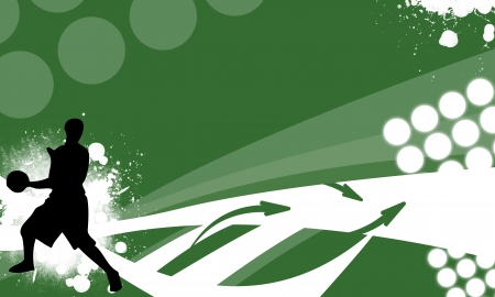 Basketball background with space (poster, web, leaflet, magazine)の写真素材