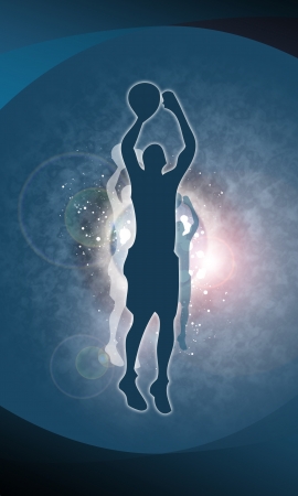 Basketball background with space  poster, web, leaflet, magazine の写真素材