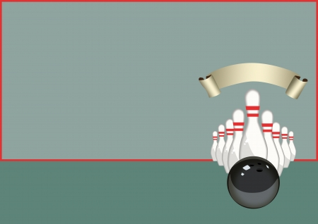 Abstract color Bowling sport background with spaceの写真素材