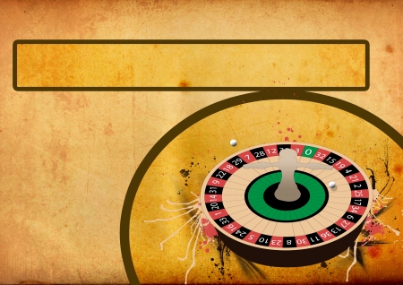 Abstract Roulette wheel poster background with spaceの写真素材