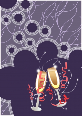 Happy new year poster background with spaceの写真素材