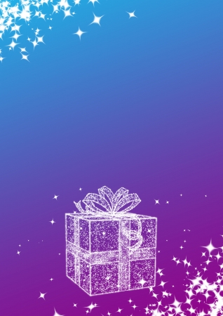 Shop christmas gifts poster background with spaceの写真素材