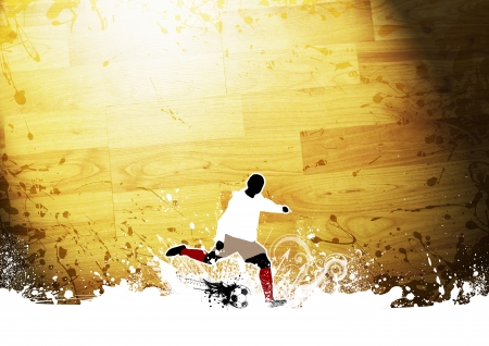 Abstract grunge Soccer man background with space の写真素材